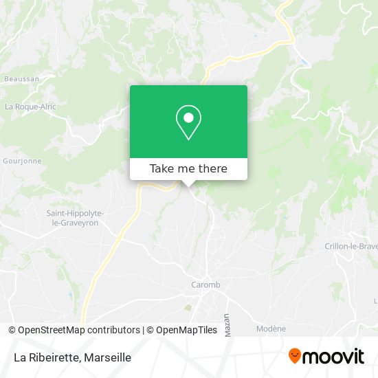 La Ribeirette map