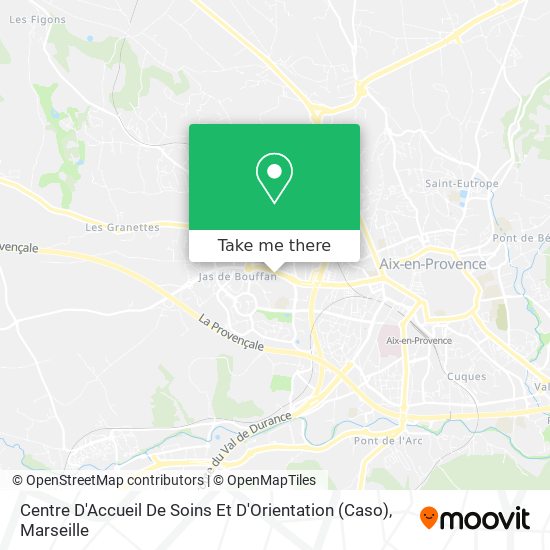 Mapa Centre D'Accueil De Soins Et D'Orientation (Caso)