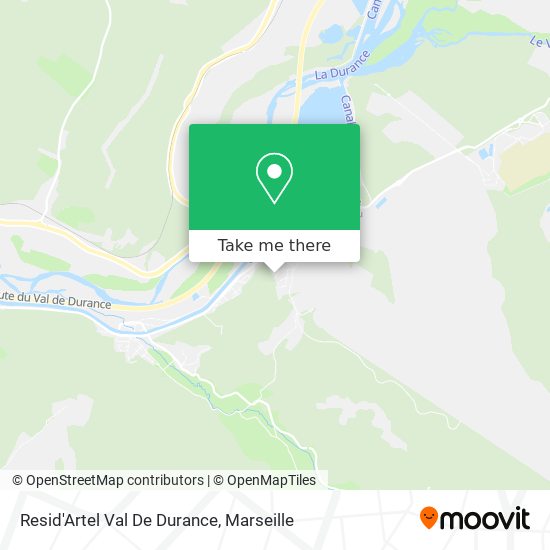 Resid'Artel Val De Durance map