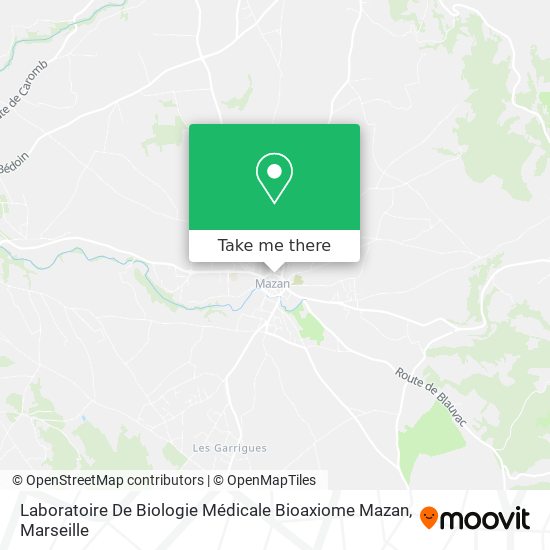 Laboratoire De Biologie Médicale Bioaxiome Mazan map