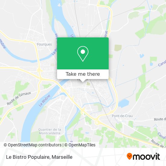 Mapa Le Bistro Populaire