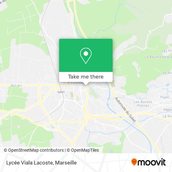 Lycée Viala Lacoste map