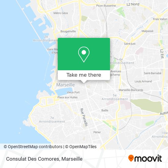 Consulat Des Comores map