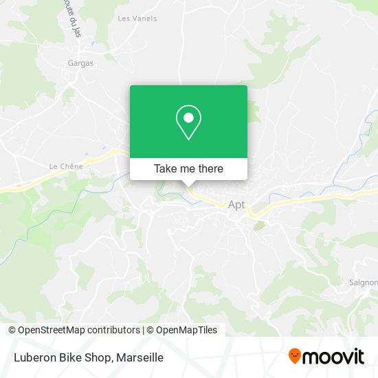 Luberon Bike Shop map