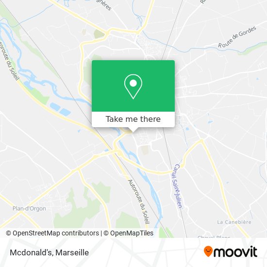 Mcdonald's map