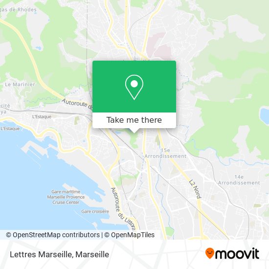 Lettres Marseille map