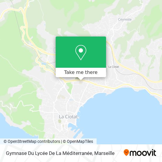 Gymnase Du Lycée De La Méditerranée map