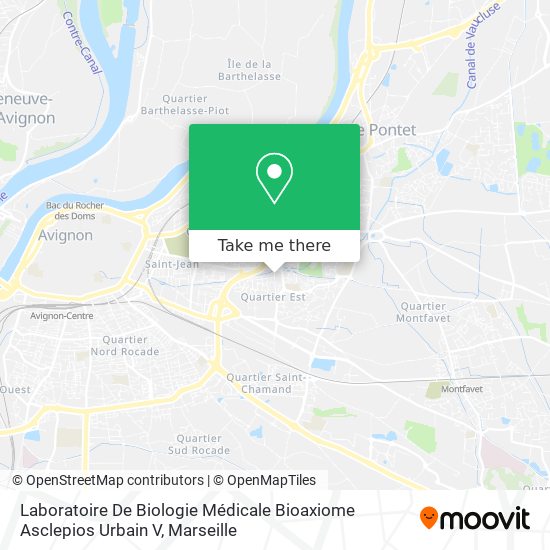 Laboratoire De Biologie Médicale Bioaxiome Asclepios Urbain V map