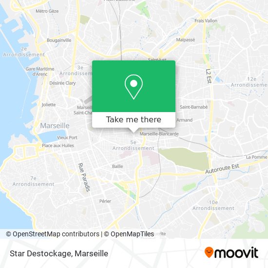 Star Destockage map