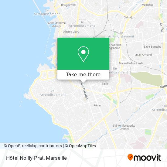 Hôtel Noilly-Prat map