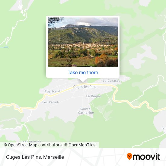 Cuges Les Pins map