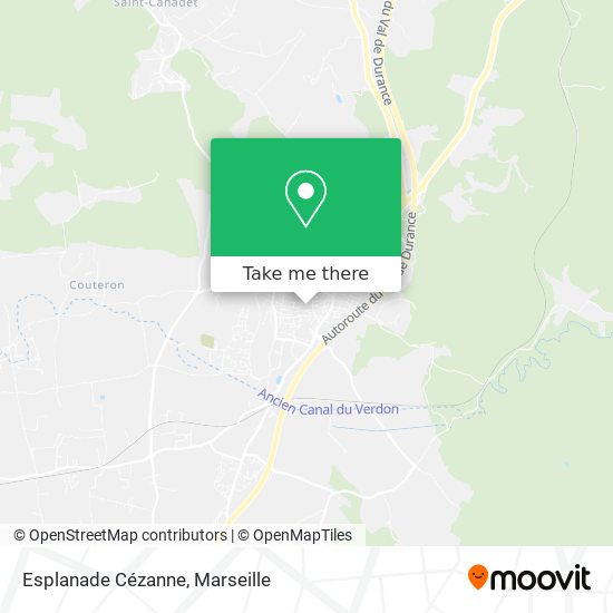 Esplanade Cézanne map