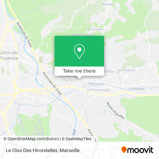 Le Clos Des Hirondelles map