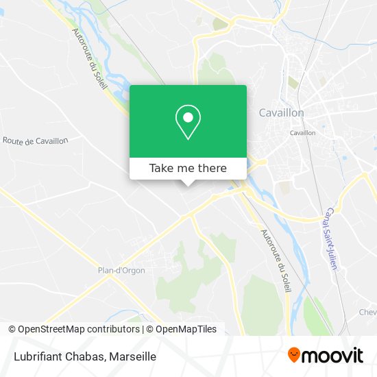 Lubrifiant Chabas map
