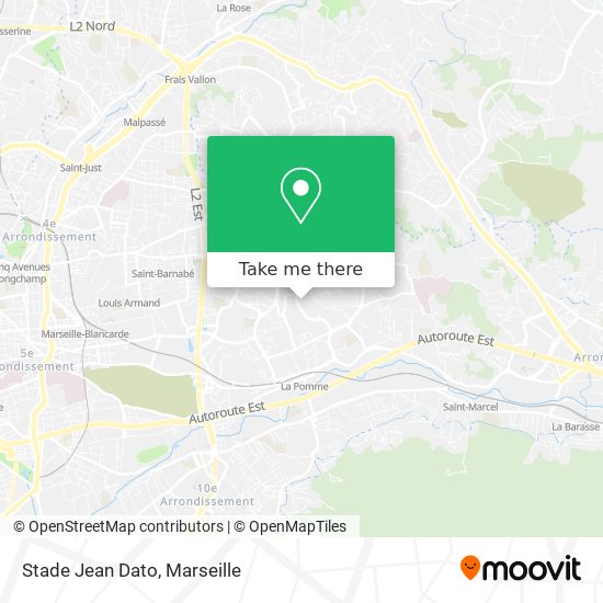 Stade Jean Dato map