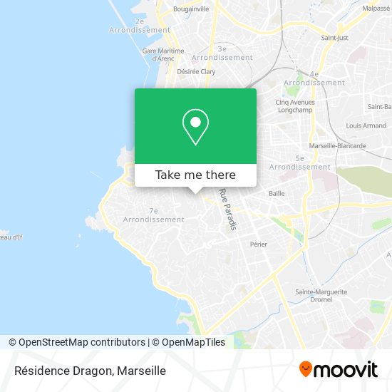 Résidence Dragon map