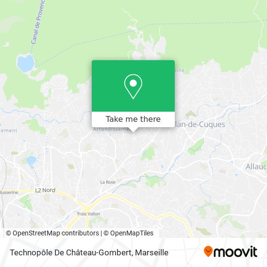 Technopôle De Château-Gombert map