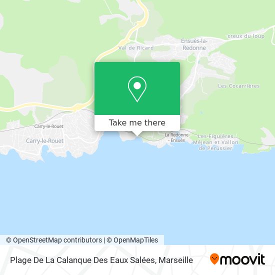 Plage De La Calanque Des Eaux Salées map