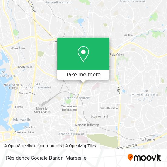 Résidence Sociale Banon map