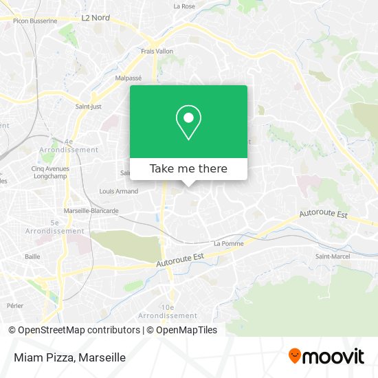 Miam Pizza map