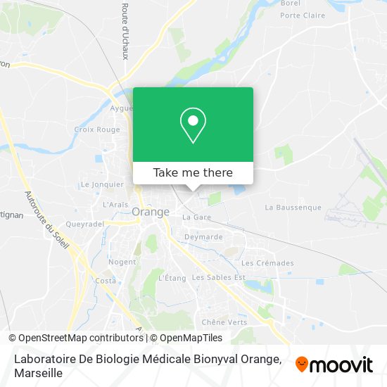 Laboratoire De Biologie Médicale Bionyval Orange map