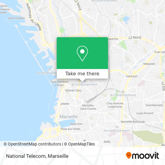 National Telecom map