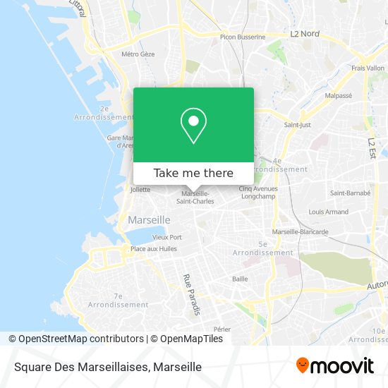 Mapa Square Des Marseillaises