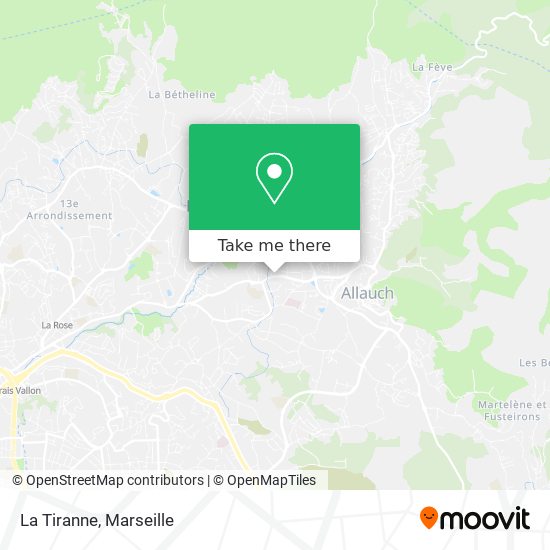 La Tiranne map