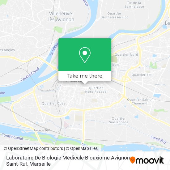 Laboratoire De Biologie Médicale Bioaxiome Avignon Saint-Ruf map