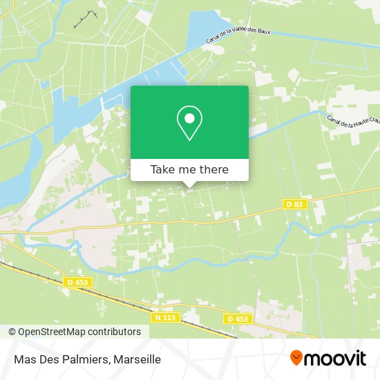 Mas Des Palmiers map