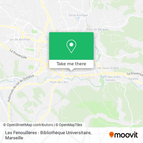 Les Fenouillères - Bibliothèque Universitaire map