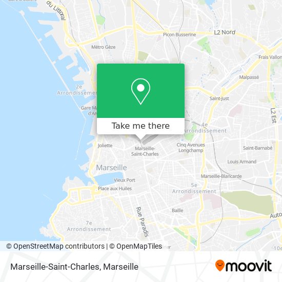 Marseille-Saint-Charles map