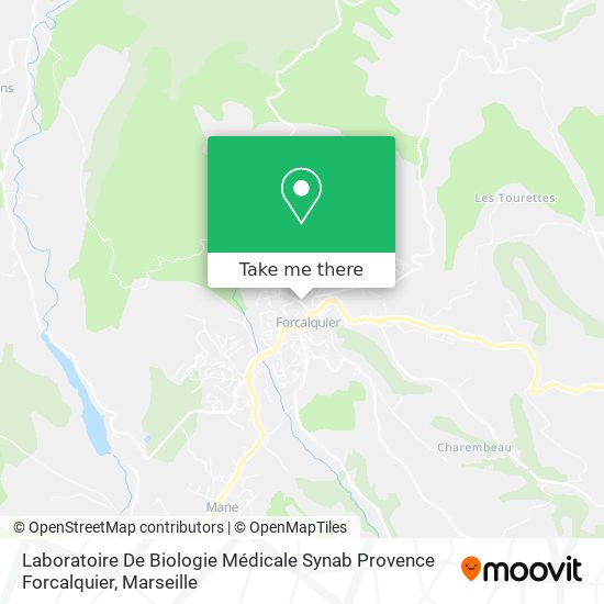 Mapa Laboratoire De Biologie Médicale Synab Provence Forcalquier