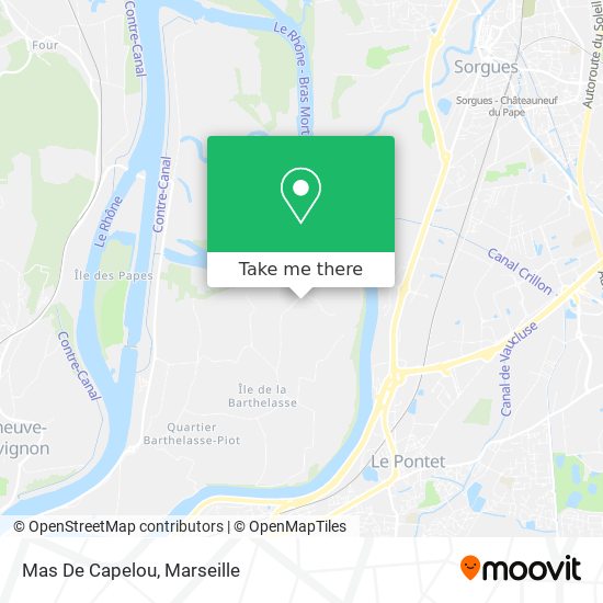 Mas De Capelou map