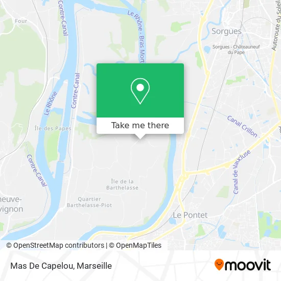 Mas De Capelou map