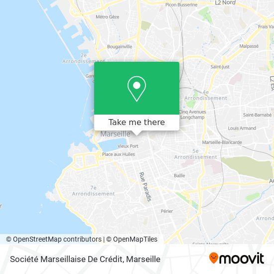 Mapa Société Marseillaise De Crédit