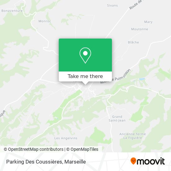 Parking Des Coussières map