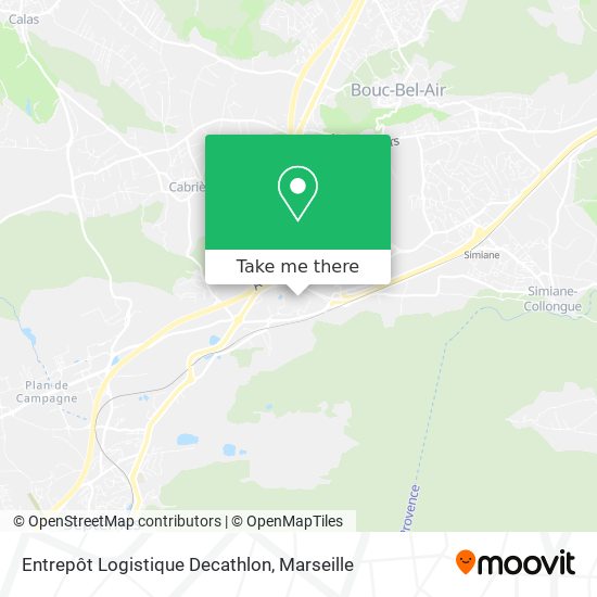 Entrepôt Logistique Decathlon map