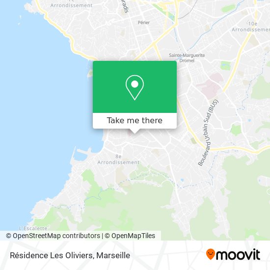 Résidence Les Oliviers map