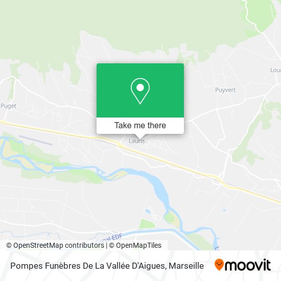Pompes Funèbres De La Vallée D'Aigues map