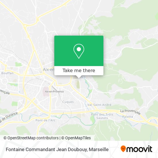 Fontaine Commandant Jean Doubouy map
