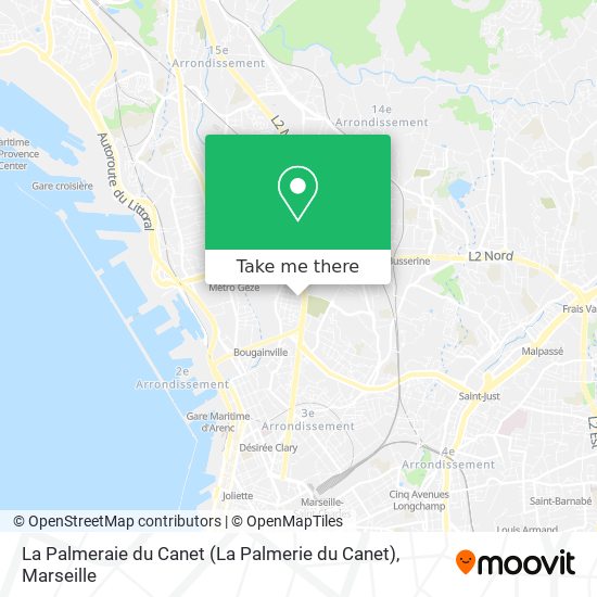 La Palmeraie du Canet map