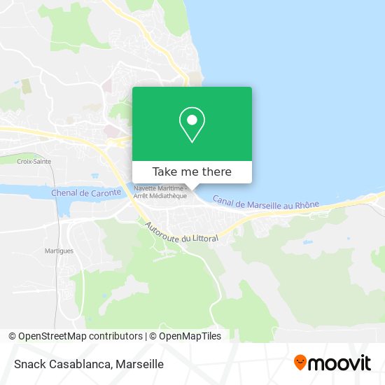 Snack Casablanca map