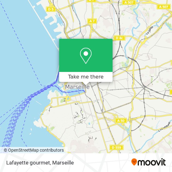 Mapa Lafayette gourmet