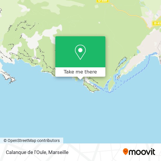 Calanque de l'Oule map