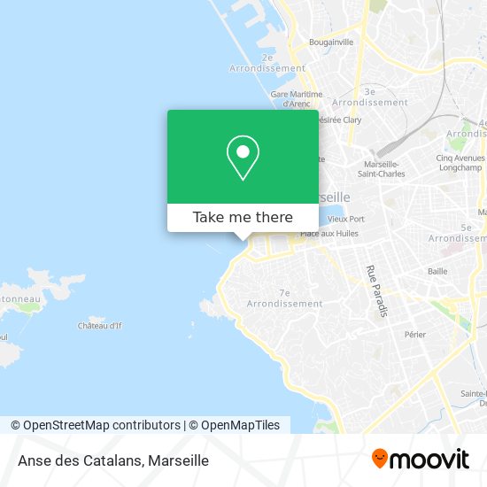 Anse des Catalans map