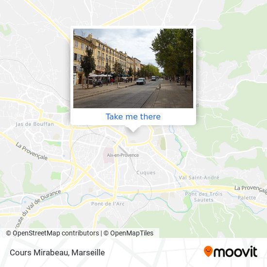 Cours Mirabeau map