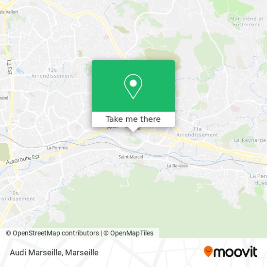 Audi Marseille map