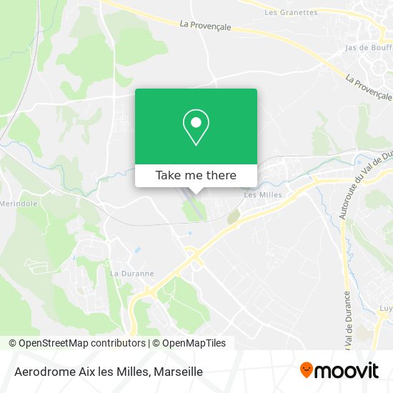 Aerodrome Aix les Milles map