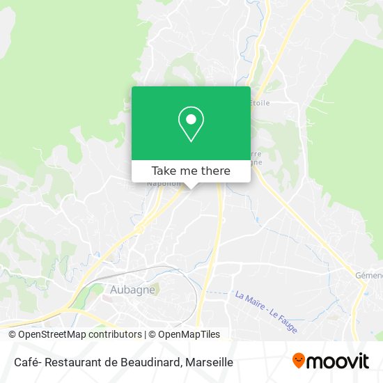 Café- Restaurant  de Beaudinard map